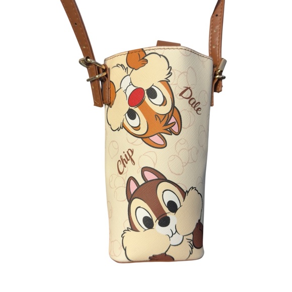 Disney Handbags - Chip 'n' Dale Cream Crossbody Phone Bag